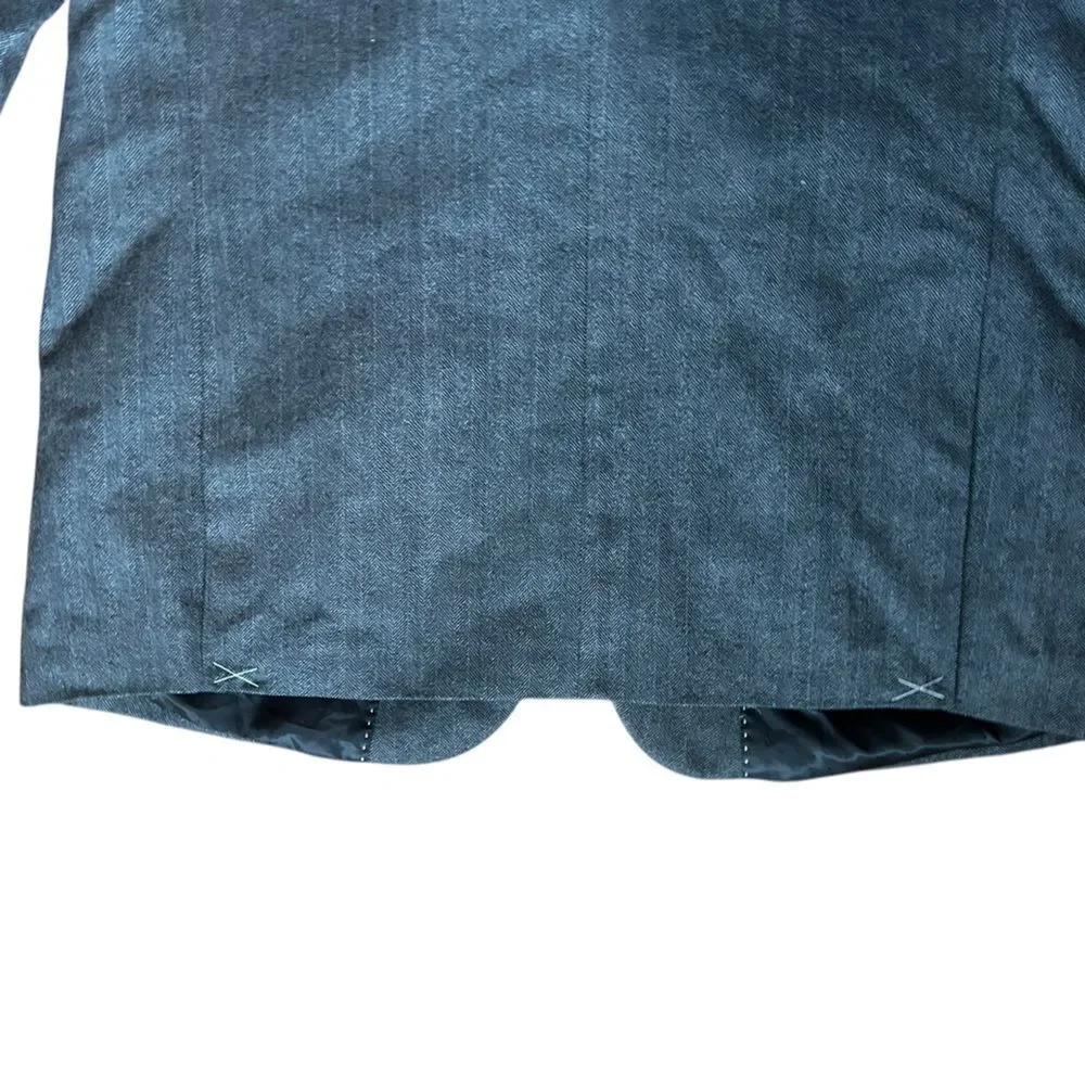 NEW Tommy Hilfiger Size 42L Blazer Wool Blend Gray‎ Plaid 2 Button